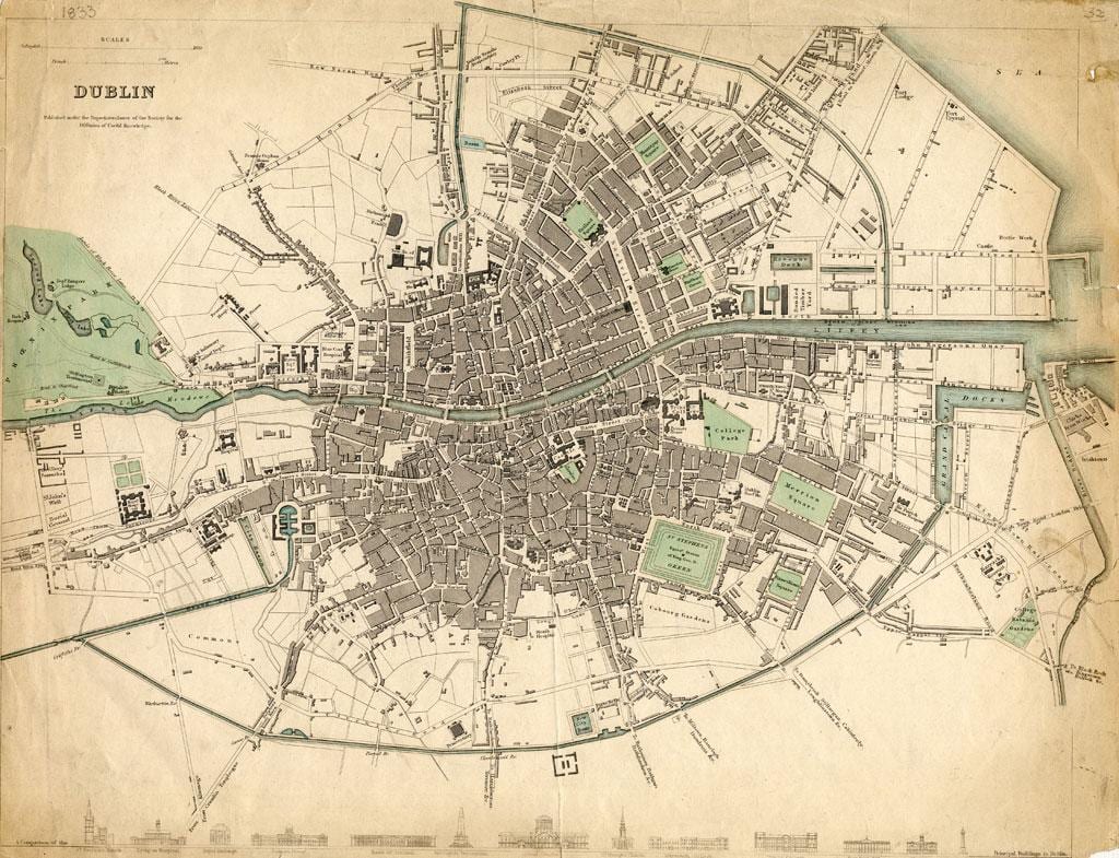 नक्शे के डबलिन में 1916