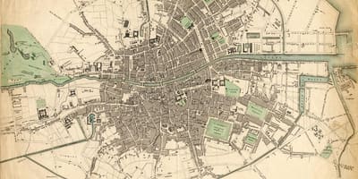 नक्शे के डबलिन में 1916