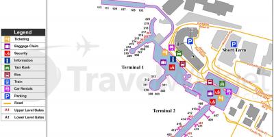 नक्शे के डबलिन हवाई अड्डे